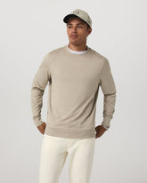 Ponto Performance Crew Men's Truffle Heather Crew Neck | Vuori Clothing