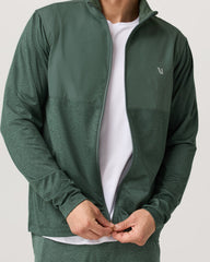 Men's Sunday Element Track Jacket Agate Green Heather | Vuori Sale