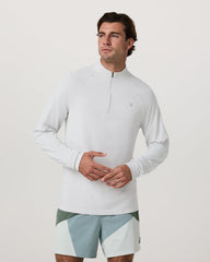 Clearview Seamless Quarter Zip Frost Grey Long Sleeve | Vuori For sale