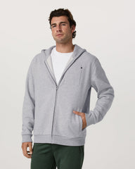 Seaside Full Zip 2.0 Men's Light Heather Grey Hoodie | Vuori