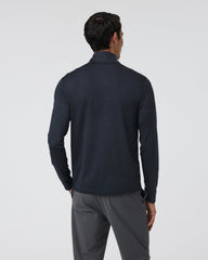 Ponto Half Zip Mock Neck Ink Heather | Vuori Clothing