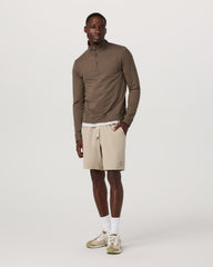 Coronado 1/2 Zip Men's Espresso Heather Pullover | Vuori Sale