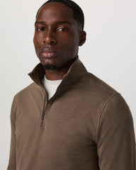 Coronado 1/2 Zip Men's Espresso Heather Pullover | Vuori Sale