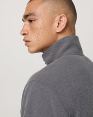 Beach Fleece 1/2 Zip - Relaxed Pinecone Heather Pullover | Vuori For sale