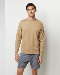 Ponto Performance Crew Sungold Heather Pullover | Vuori Clothing