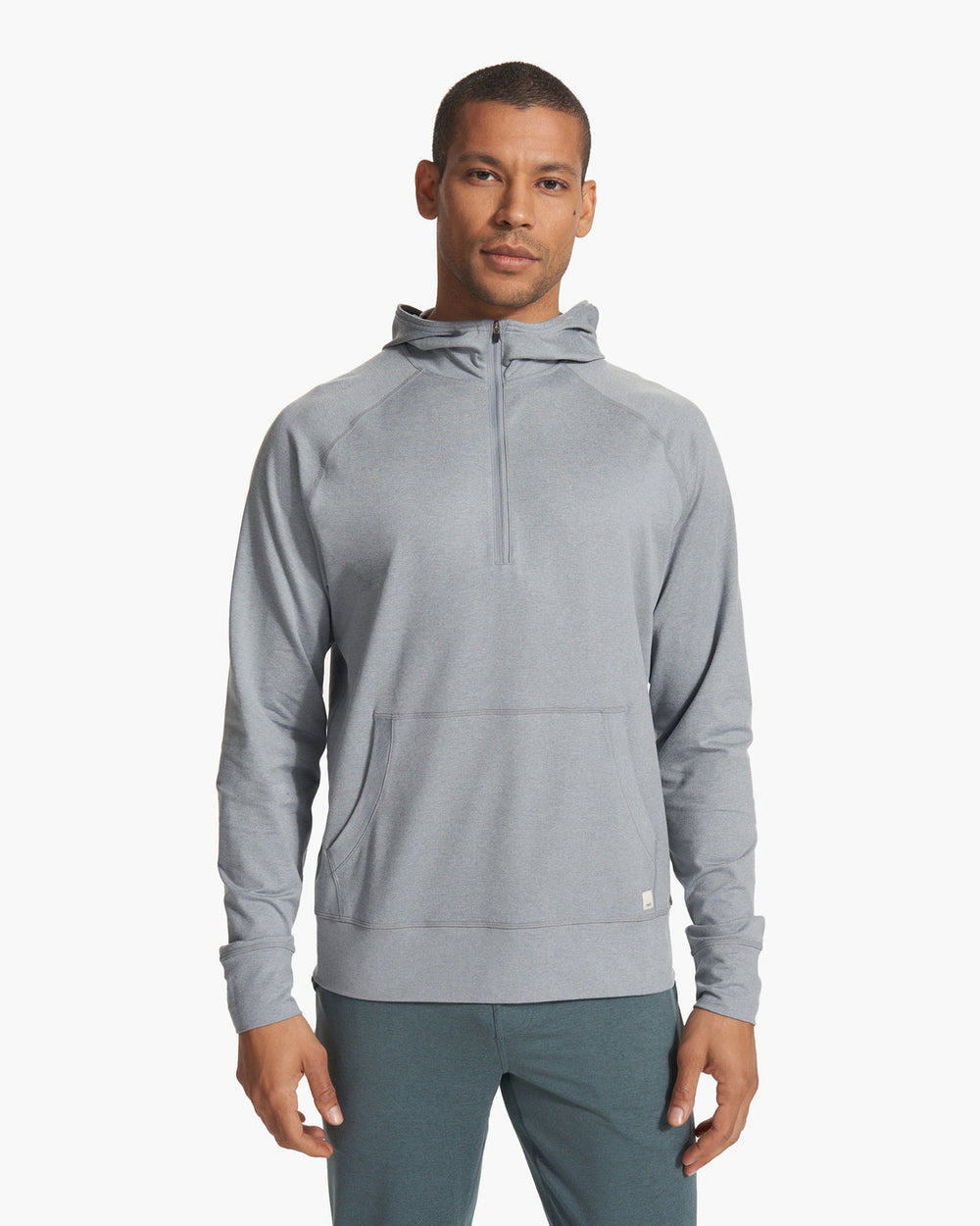 Ponto Performance Half Zip Hoodie Steel Heather | Vuori Outlet