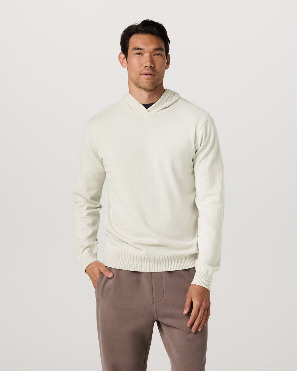 Fluent Sweater Hoodie Men's Winter Grey Cashmere Hoodie | Vuori US
