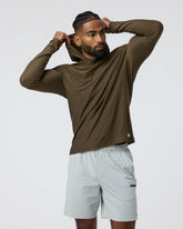 Strato Tech Hoodie Men's Moss Green Workout Hoodie | Vuori Clothing