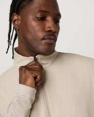 Sunday Element 1/2 Zip Men's Toast Heather Pullover | Vuori Clothing