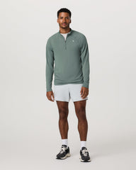 Clearview Seamless Quarter Zip Men's Marsh Long Sleeve | Vuori Outlet