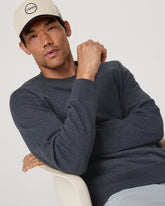 Jeffreys Crew 2.0 Men's Navy Heather Pullover Crewneck | Vuori Online