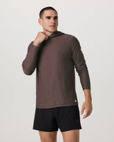 Strato Tech Hoodie Men's Huckleberry Heather Hoodie | Vuori Outlet
