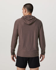 Strato Tech Hoodie Men's Huckleberry Heather Hoodie | Vuori Outlet