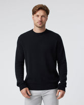 Berik Cashmere Sweater Men's Black Crewneck Sweater | Vuori On sale