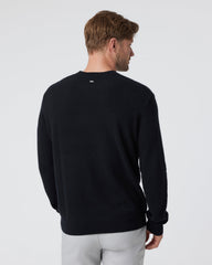 Berik Cashmere Sweater Men's Black Crewneck Sweater | Vuori On sale