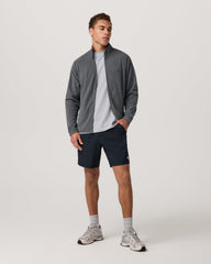 Aspen FZ Jacket Men's Heather Grey Full-Zip Jacket | Vuori US