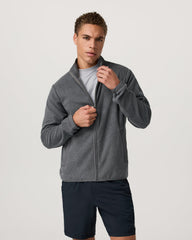 Aspen FZ Jacket Men's Heather Grey Full-Zip Jacket | Vuori US