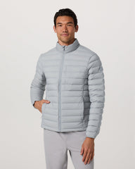 Steadfast Insulated Full Zip Jacket Men's Sea Fog Jacket | Vuori On sale
