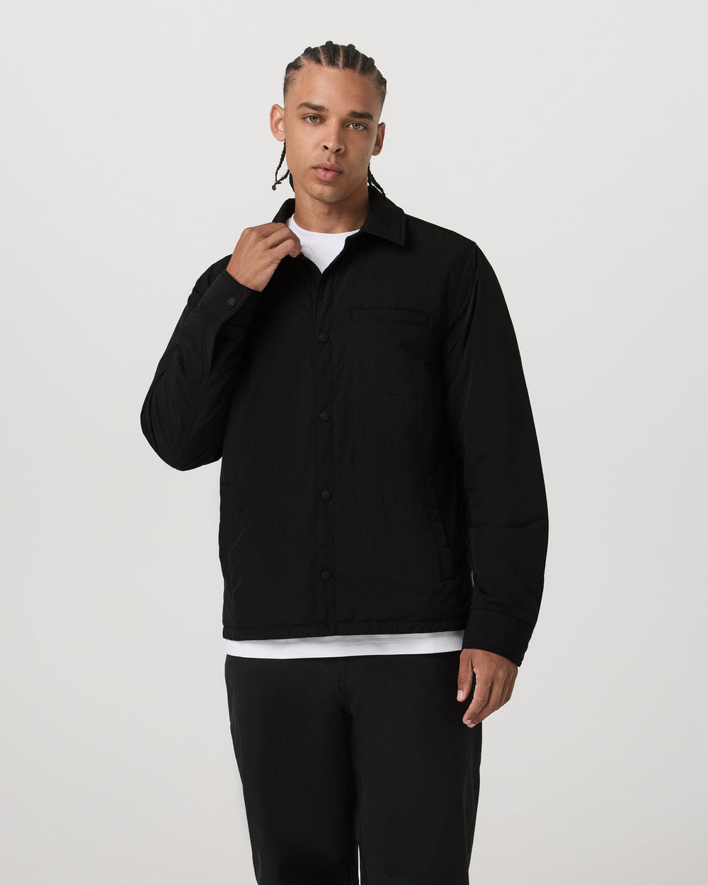 Nomad Insulated Shirt Jacket Men's Black Jacket | Vuori Outlet