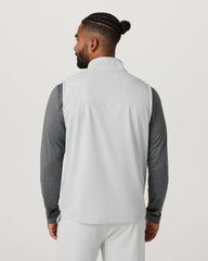 Sunday Element Vest Men's Frost Grey Full Zip Vest | Vuori US