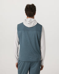Sunday Element Vest Blue Sea Heather Full-Zip Vest | Vuori On sale