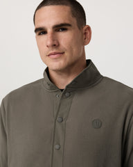 Aspen 1/2 Snap Men's Fleece Mock-Neck Pullover in Root | Vuori US