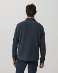 Beach Fleece Shirt Jacket Men's Ink Heather Jacket | Vuori Clothing