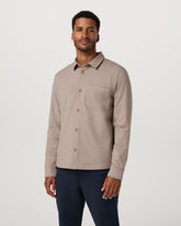 Coronado Shirt Jacket Men's Pumice Heather Shirt Jacket | Vuori