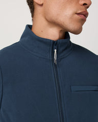 Aspen Vest Men's Ocean Blue Zip-Up Fleece Vest | Vuori Sale