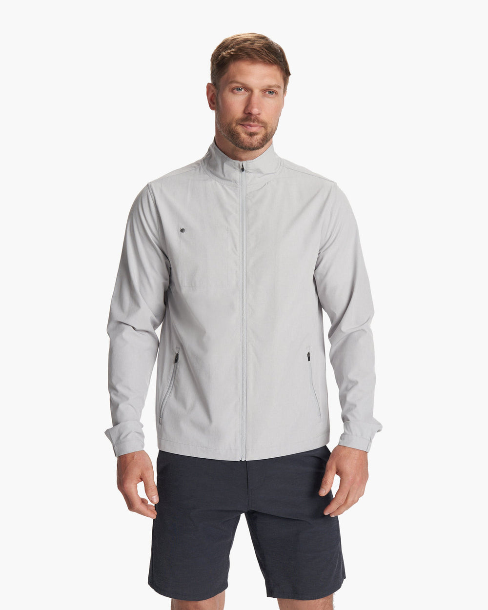 Venture Track Jacket Platinum Linen Texture | Vuori For sale