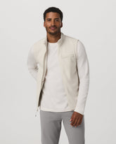 Aspen Vest Men's Mushroom Zip-Up Fleece Vest | Vuori Sale