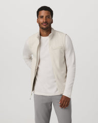 Aspen Vest Men's Mushroom Zip-Up Fleece Vest | Vuori Sale