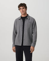 Beach Fleece Shirt Jacket Men's Pinecone Heather Jacket | Vuori Clothing