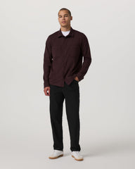 Coronado Shirt Jacket Men's Mahogany Heather Jacket | Vuori Outlet