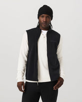 Aspen Vest Men's Black Zip-Up Fleece Vest | Vuori Discount