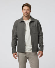 Beldon Shirt Jacket Knit Twill Oregano | Vuori US