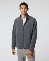 Aspen Full Zip Jacket Dark Pewter Fleece Jacket | Vuori