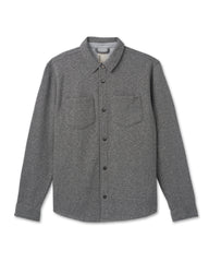 Del Mar Fleece Shirt Jacket Heather Grey Button Down | Vuori Sale