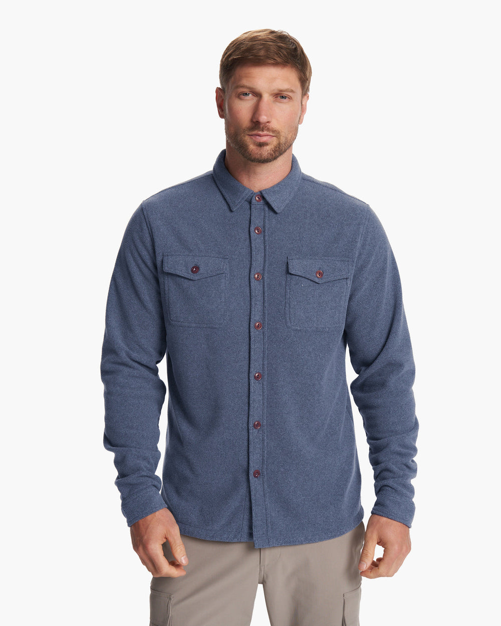 Aspen Shirt Jacket Azure Heather | Vuori Outlet