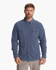 Aspen Shirt Jacket Azure Heather | Vuori Outlet