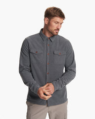 Aspen Shirt Jacket Men's Heather Grey Shirt Jacket | Vuori US