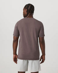 Tuvalu Tee Men's Cotton Short Sleeve T-Shirt in Timber | Vuori