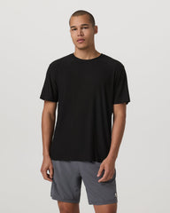 Short Sleeve Strato Tee - Relaxed Fit Men's Black Shirt | Vuori Sale