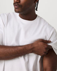 Short Sleeve Heavyweight Cotton Tee Men's White T-Shirt | Vuori Online