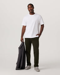 Short Sleeve Heavyweight Cotton Tee Men's White T-Shirt | Vuori Online