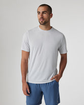 Current Tech Tee Men's Frost Grey Lightweight Shirt | Vuori Clothing