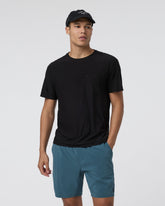 Short Sleeve Strato Pocket Tee - Relaxed Fit Black | Vuori Clothing