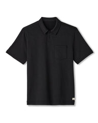 Short Sleeve Ponto Performance Polo Black Heather | Vuori