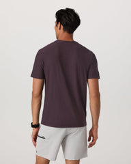 Strato Tech Tee Men's Raisin Heather Performance Shirt | Vuori Online