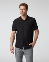 Short Sleeve Strato Button Down Men's Black Shirt | Vuori Sale